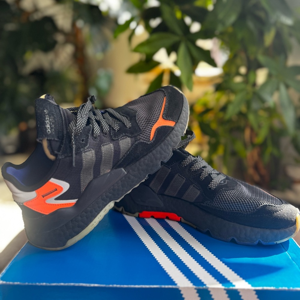 Black and Orange Sneakers Adidas